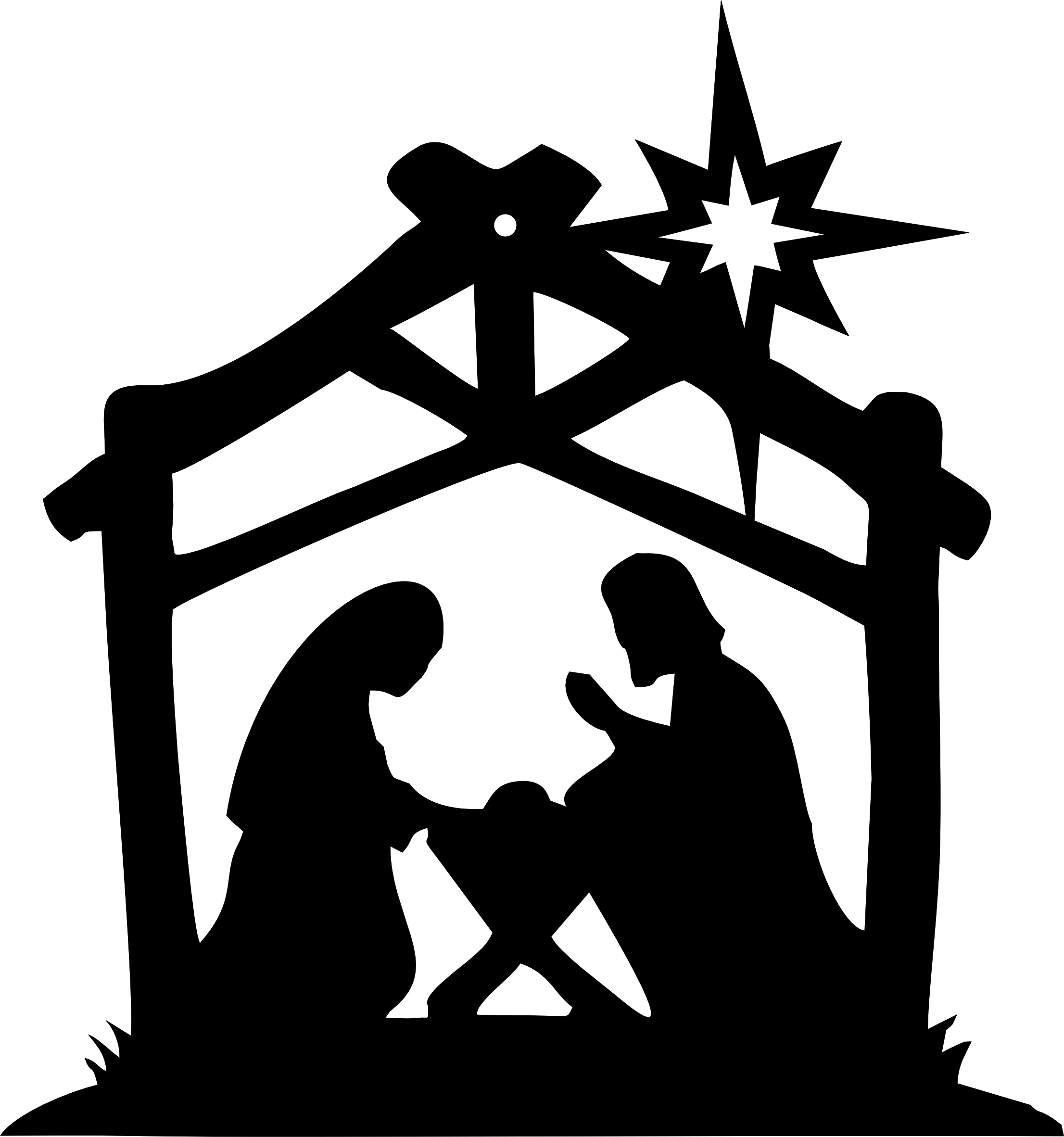 imagem do arquivo vetor para download Presépio natalino 