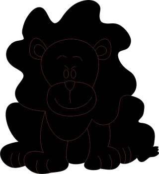 imagem do arquivo vetor para download Puxador de leão