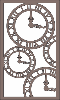 imagem do arquivo vetor para download Quadro Decorativo Relógios Romanos
