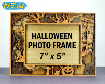 imagem do arquivo vetor para download Quadro Halloween em Camadas Decorativo