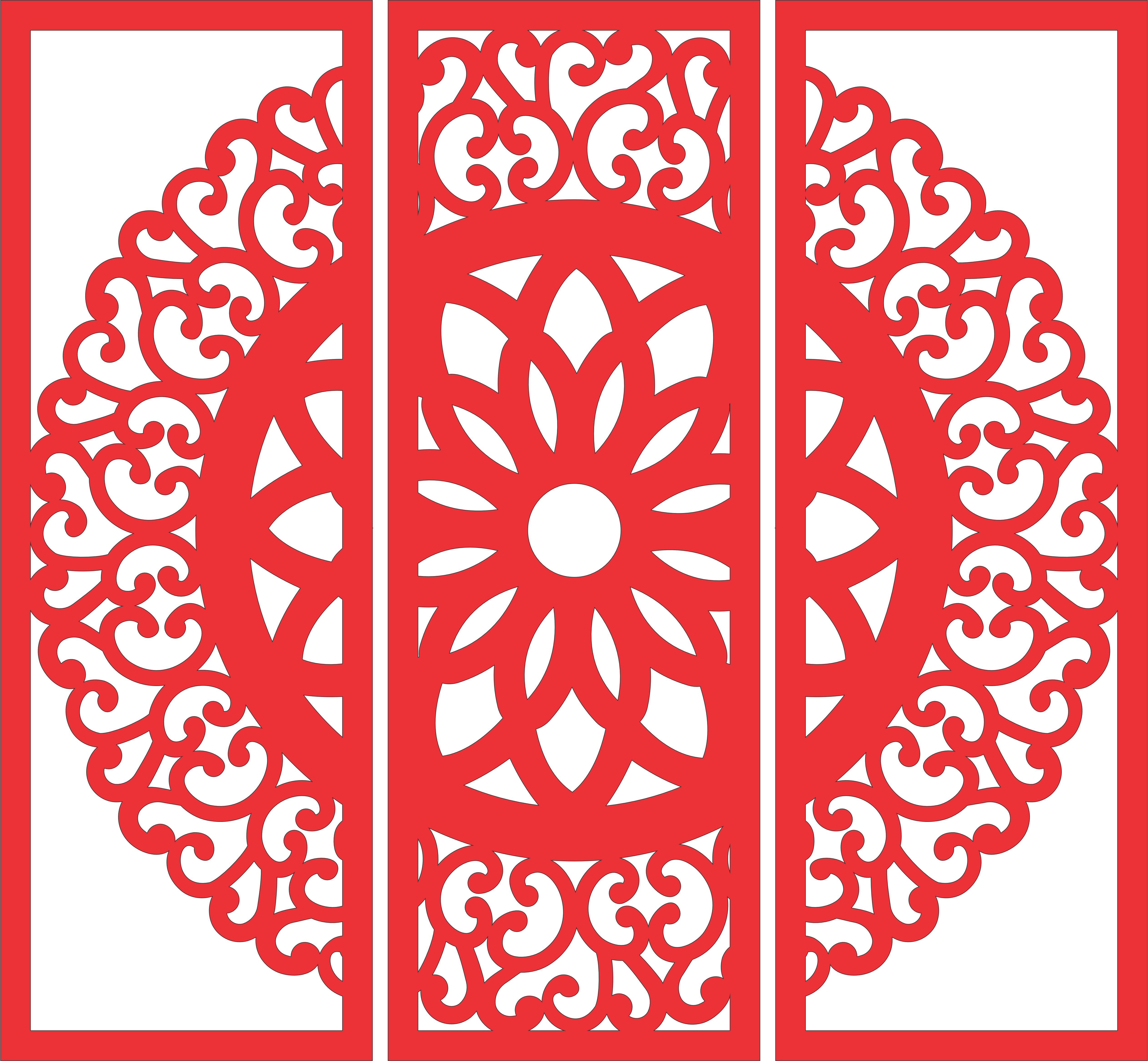 imagem do arquivo vetor para download Quadro de Parede Mandala
