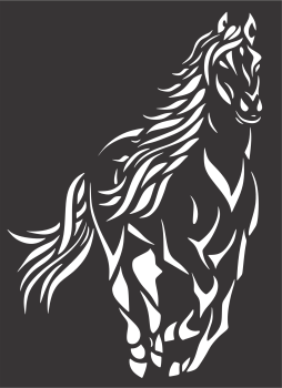 imagem do arquivo vetor para download Quadro decorativo de Cavalo