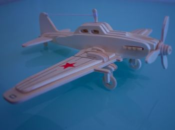 imagem do arquivo vetor para download Quebra-cabeça 3D avião Ilyushin Il-2 Sturmovik