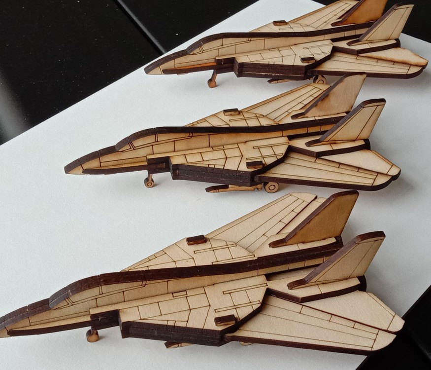 imagem do arquivo vetor para download Modelo de Avião F 14 Tomcat Panda Fighter em 3D
