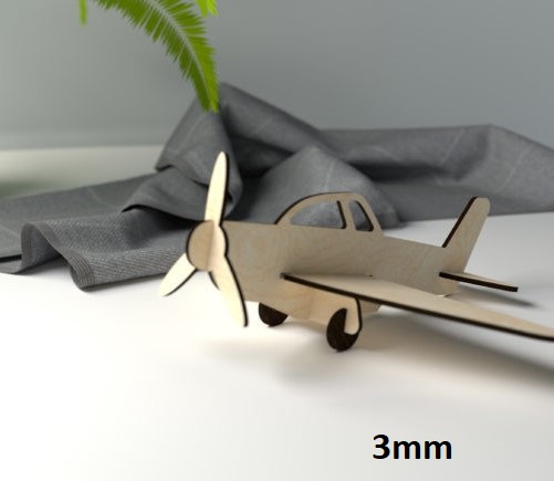 imagem do arquivo vetor para download Quebra cabeça de avião de brinquedo 3mm