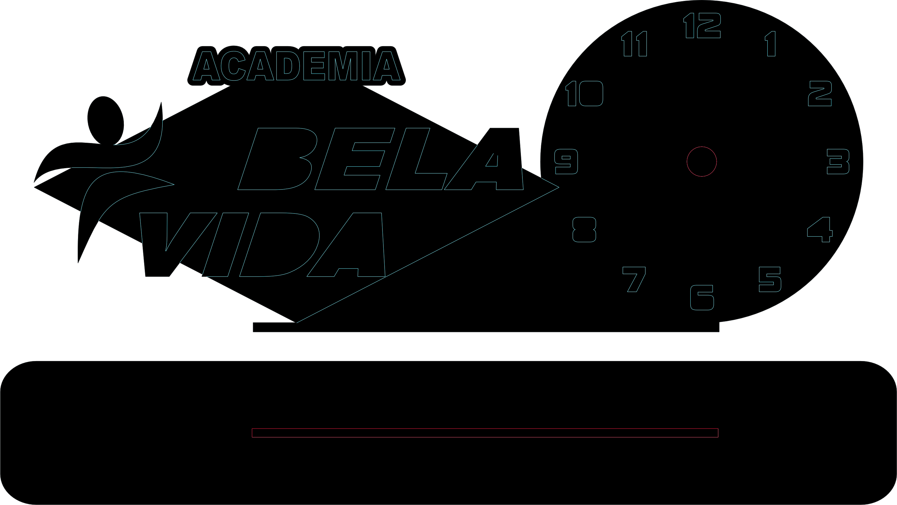 imagem do arquivo vetor para download RELOGIO BELA VIDA