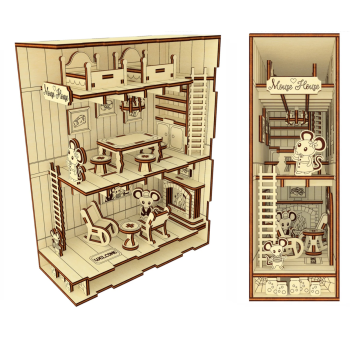 imagem do arquivo vetor para download Recanto dos ratos casa decorativa
