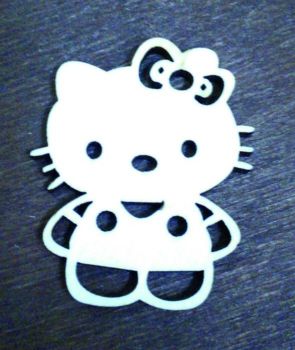 imagem do arquivo vetor para download Recorte de Gatinho Hello Kitty   