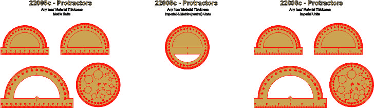 imagem do arquivo vetor para download Régua com formas meia lua