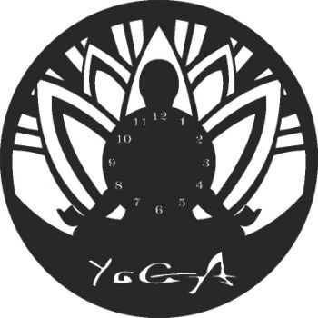 imagem do arquivo vetor para download Relógio de Yoga - Arquivo Vetorial Gratuito