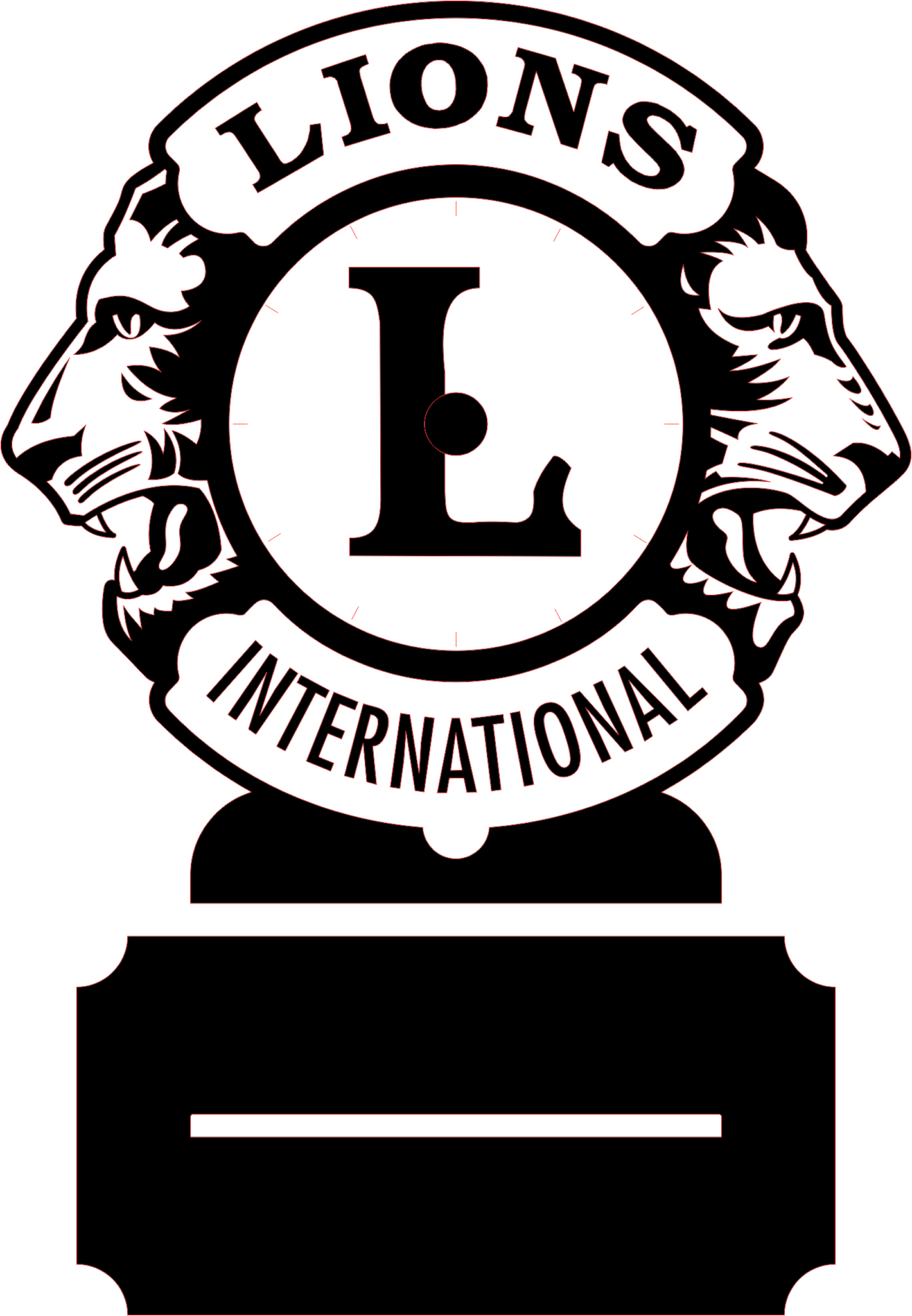 imagem do arquivo vetor para download Relógio de leão 