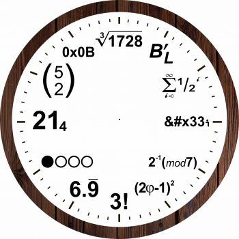 imagem do arquivo vetor para download Relógio de parede de equações matemáticas