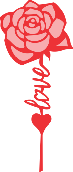 imagem do arquivo vetor para download Rosa decorativa para presentear nos dia das mães