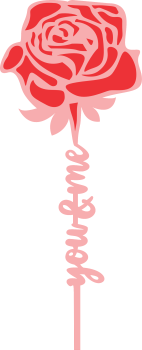 imagem do arquivo vetor para download Rosa decorativa para presentear nos dia das mães