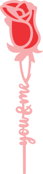 imagem do arquivo vetor para download Rosa decorativa para presentear nos dia das mães