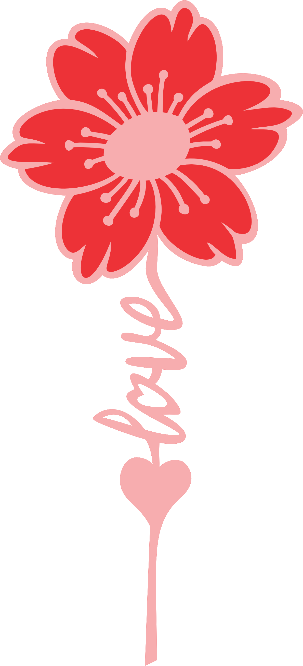 imagem do arquivo vetor para download Rosa decorativa para presentear nos dia das mães