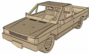 imagem do arquivo vetor para download Saveiro A4 3mm Miniatura