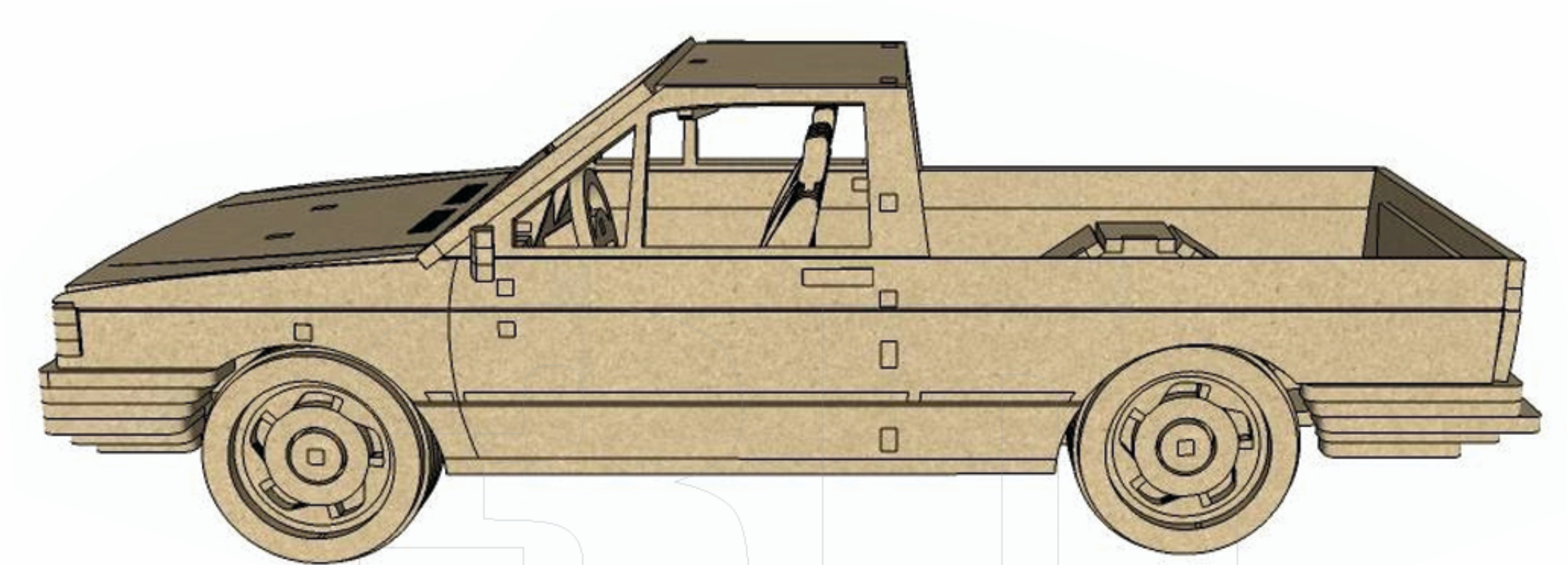 imagem do arquivo vetor para download Saveiro A4 3mm Miniatura