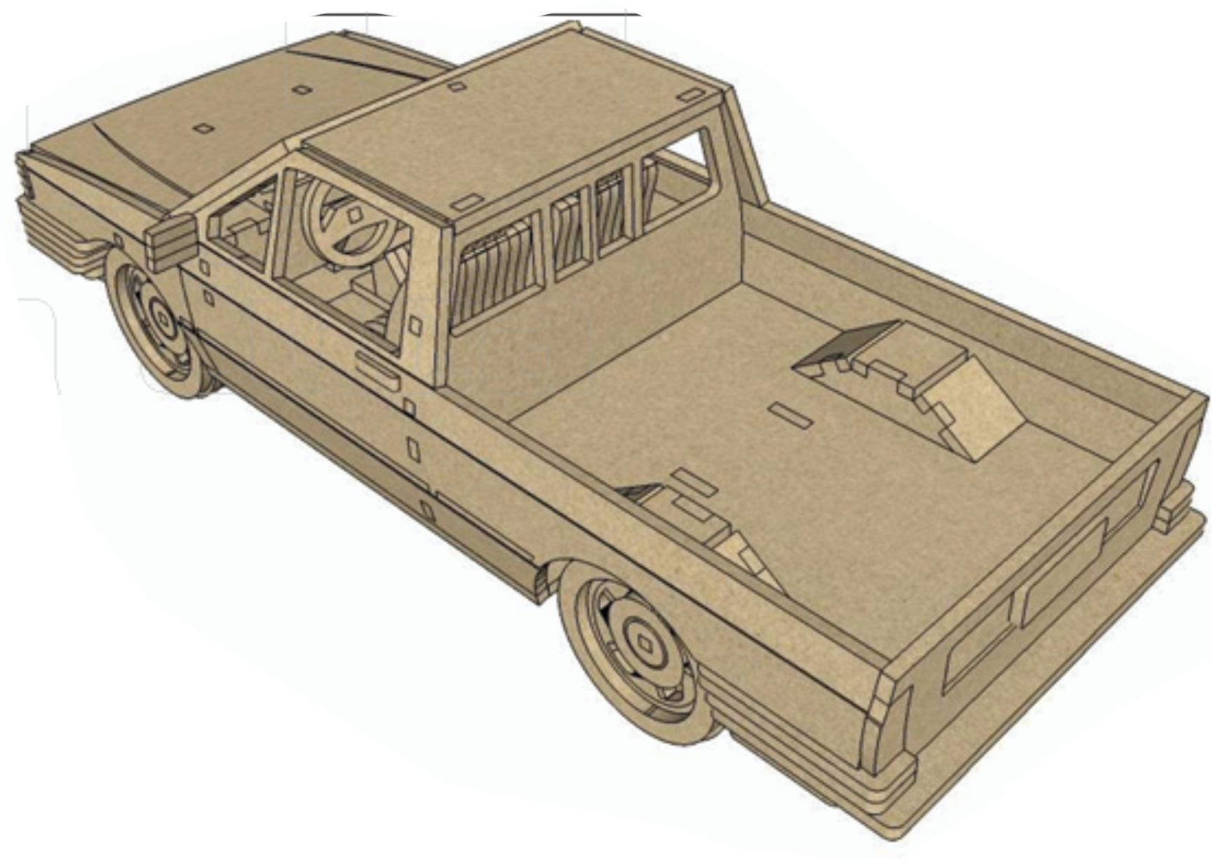 imagem do arquivo vetor para download Saveiro A4 3mm Miniatura