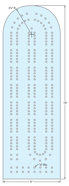 imagem do arquivo vetor para download Shark Cribbage Board