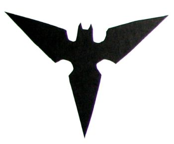imagem do arquivo vetor para download Shuriken Batman