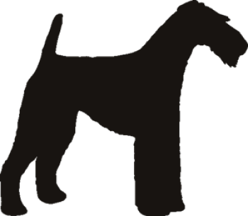 imagem do arquivo vetor para download Silhueta Airedale Terrier