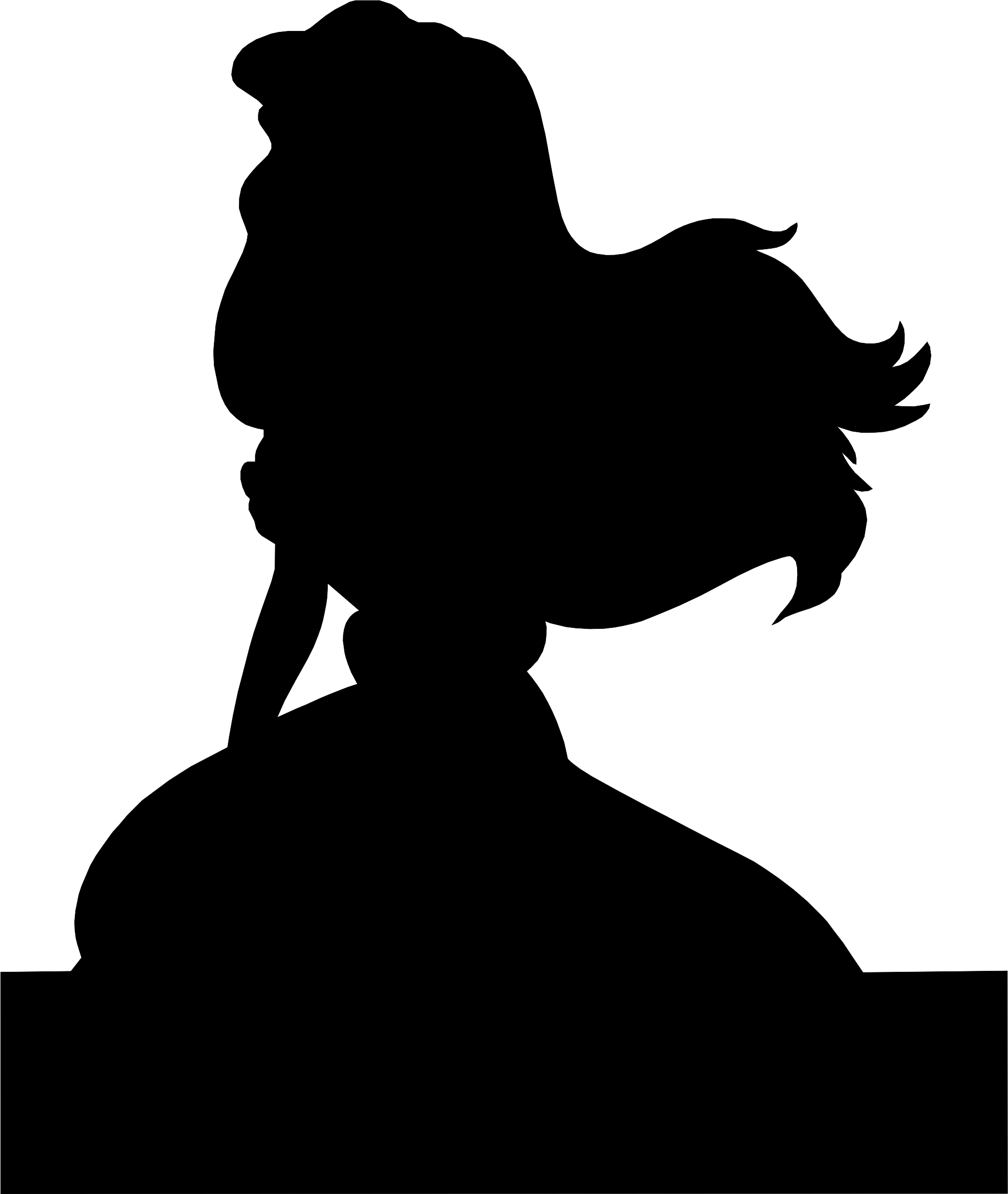 imagem do arquivo vetor para download Silhueta da barbe 