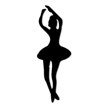 imagem do arquivo vetor para download Siluetta Bailarina Figura 1