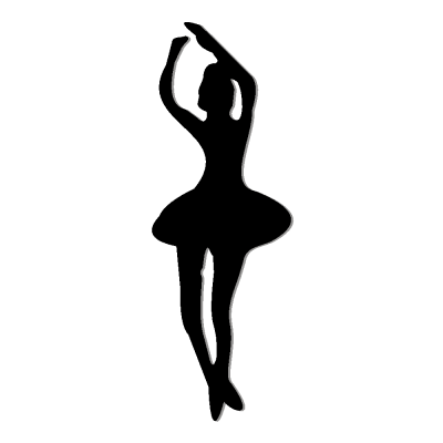 imagem do arquivo vetor para download Siluetta Bailarina Figura 1