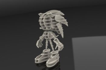 imagem do arquivo vetor para download Sonic 3D