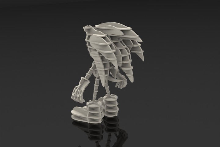 imagem do arquivo vetor para download Sonic 3D