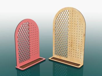 imagem do arquivo vetor para download Suporte de Brinco Cortado a Laser