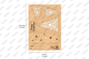 imagem do arquivo vetor para download Suporte de Cartão de Natal Presente de Natal