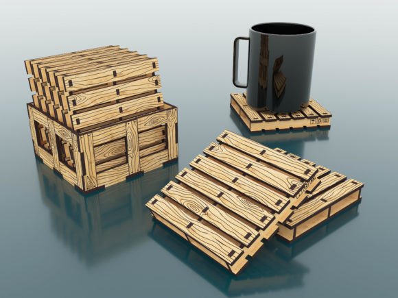imagem do arquivo vetor para download Suporte de copos decorativo de palhetes