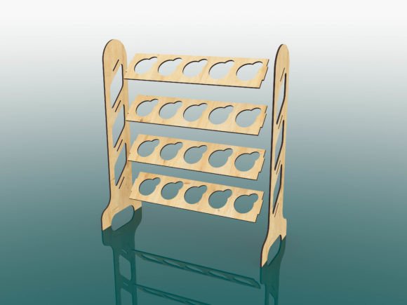 imagem do arquivo vetor para download Suporte para cápsulas de café 3mm