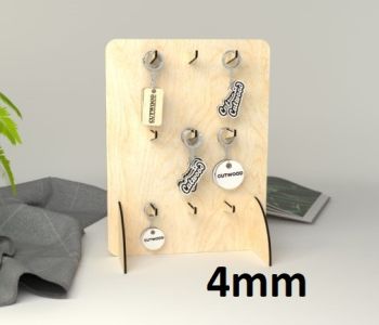 imagem do arquivo vetor para download Suporte para chaves 4mm