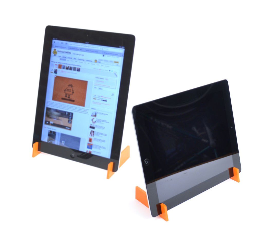 imagem do arquivo vetor para download Suporte para iPad cortado a laser