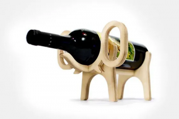 imagem do arquivo vetor para download Suporte para vinho em forma de elefante