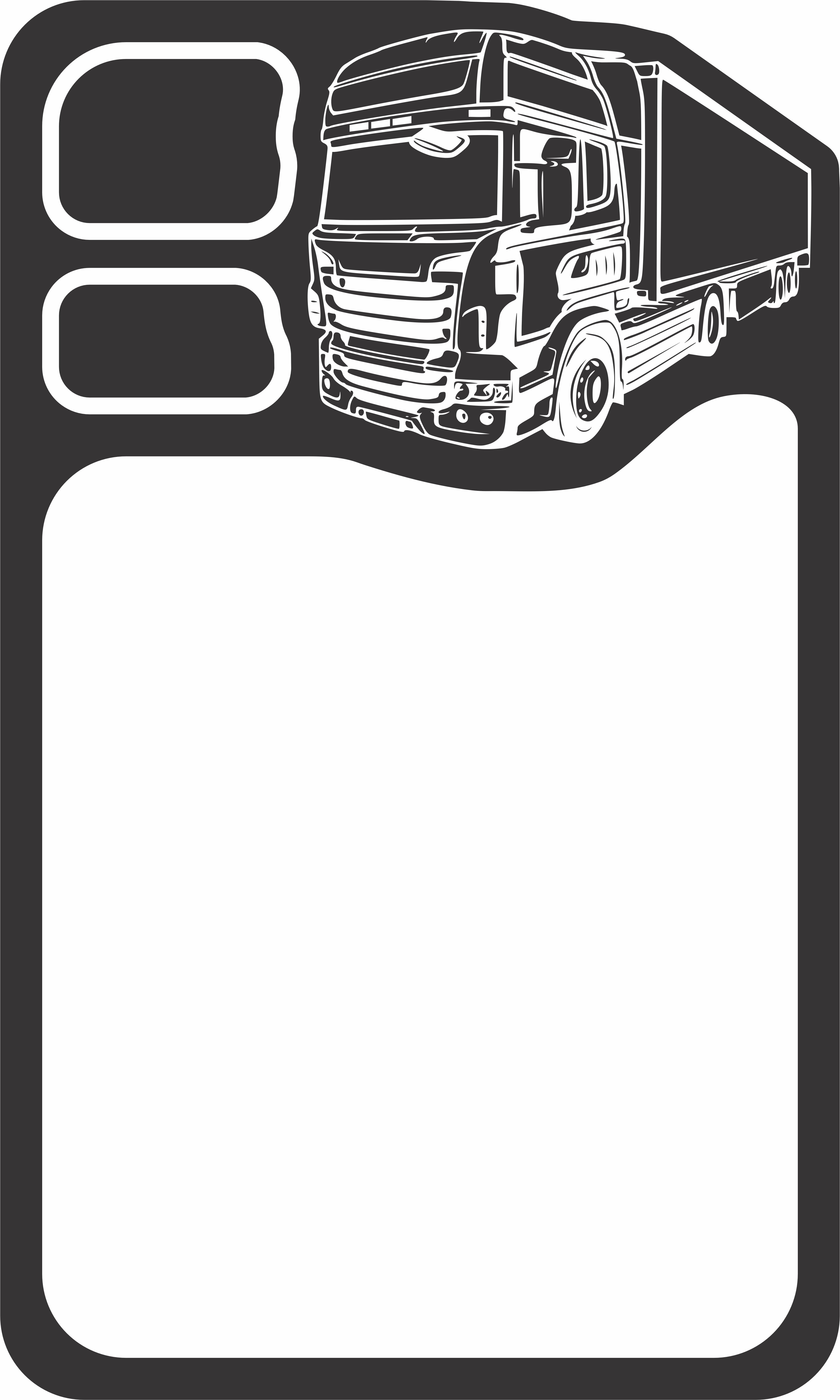 imagem do arquivo vetor para download Tabua de madeira de caminhão