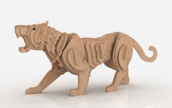 imagem do arquivo vetor para download Tigre 3D
