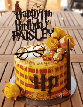 imagem do arquivo vetor para download Topo de Bolo Personalizado de Harry Potter