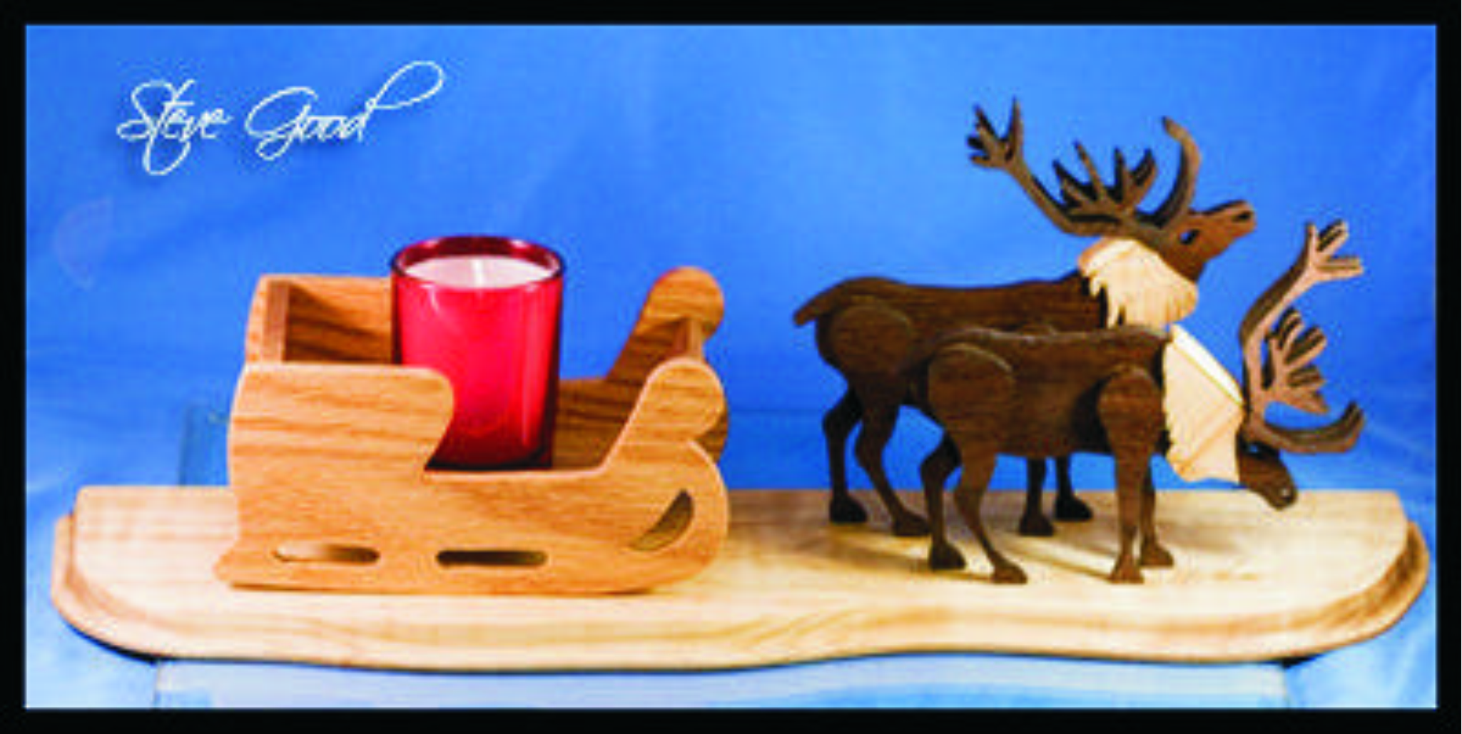 imagem do arquivo vetor para download Treno decorativo com renas