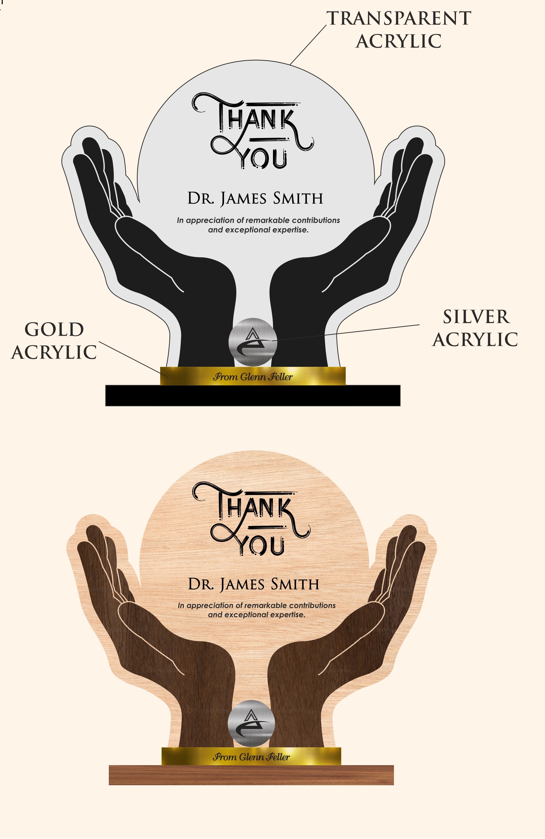 imagem do arquivo vetor para download Troféu Acrílico Vertical Caligráfico