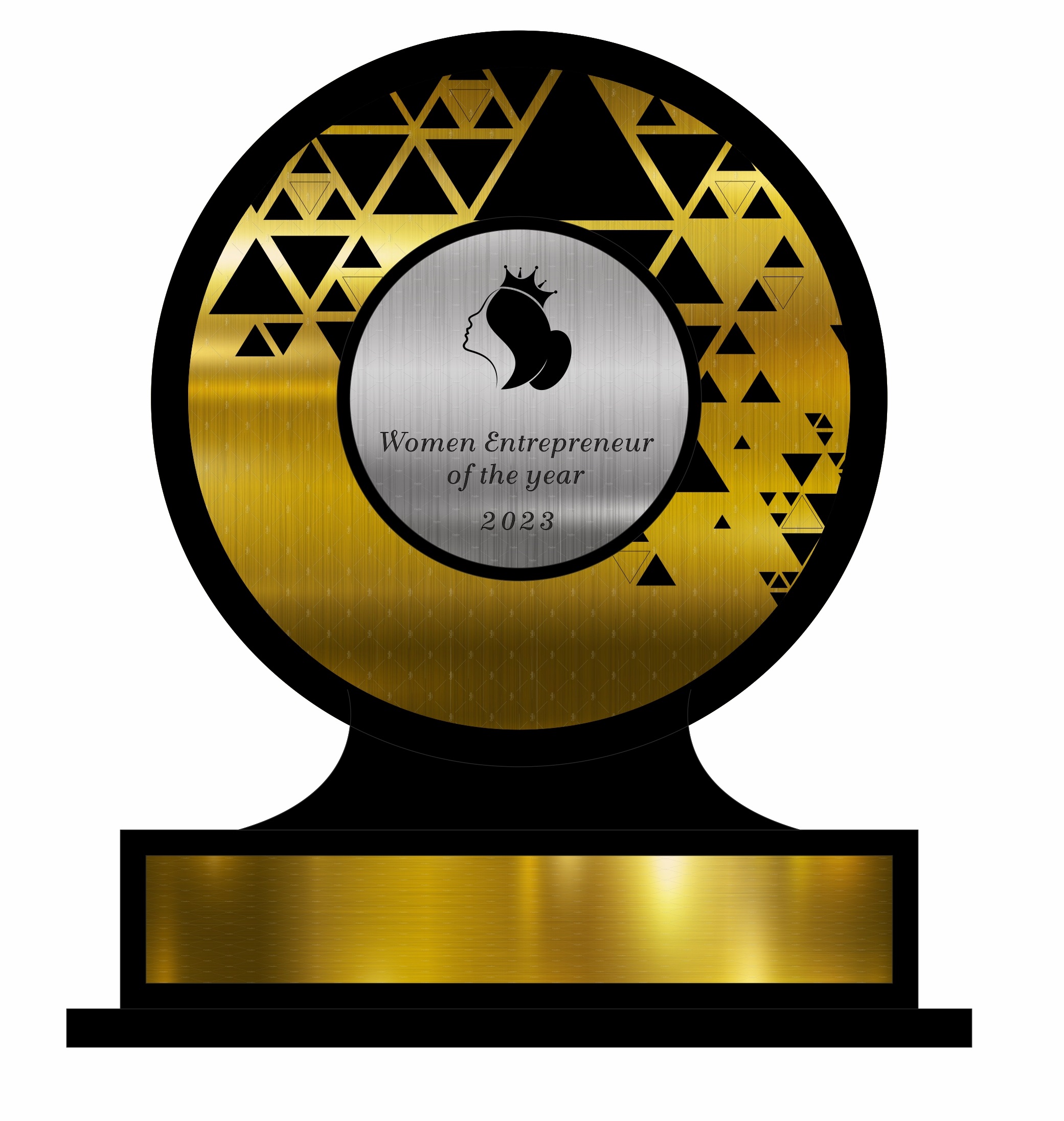 imagem do arquivo vetor para download Troféu Destaque Feminino no Empreendedorismo
