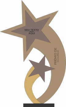 imagem do arquivo vetor para download Troféu Estrelado