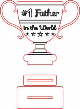 imagem do arquivo vetor para download Troféu O pai numero 1