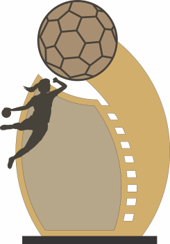imagem do arquivo vetor para download Troféu de Handebol