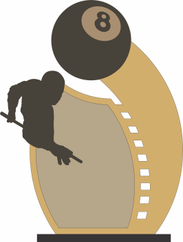 imagem do arquivo vetor para download Troféu de Sinuca