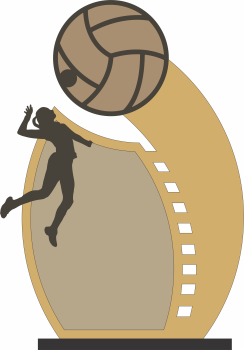 imagem do arquivo vetor para download Troféu de Vôlei