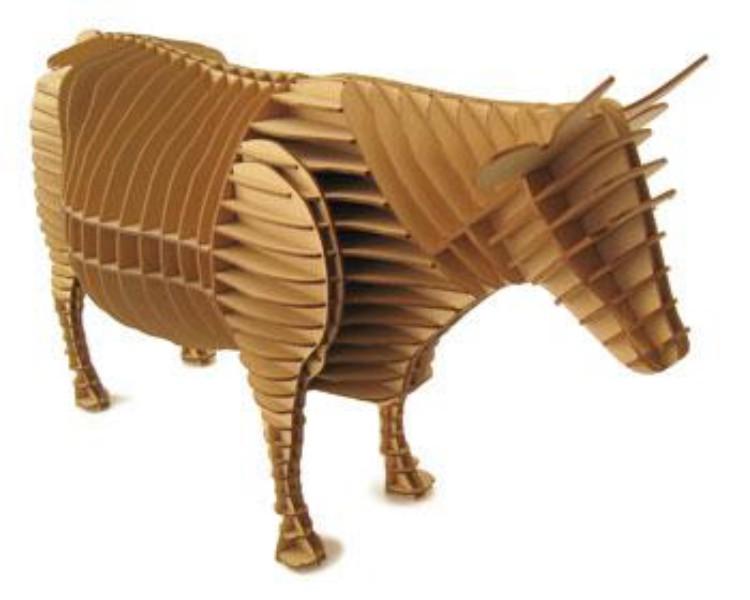 imagem do arquivo vetor para download Vaca 3D